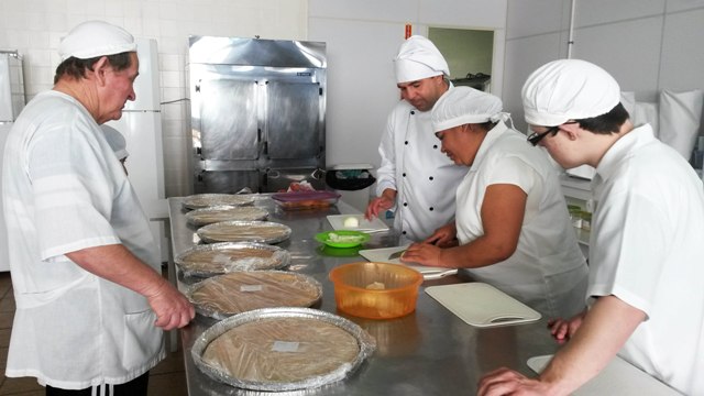 Alunos da oficina de Pré Qualificação em Gastronomia