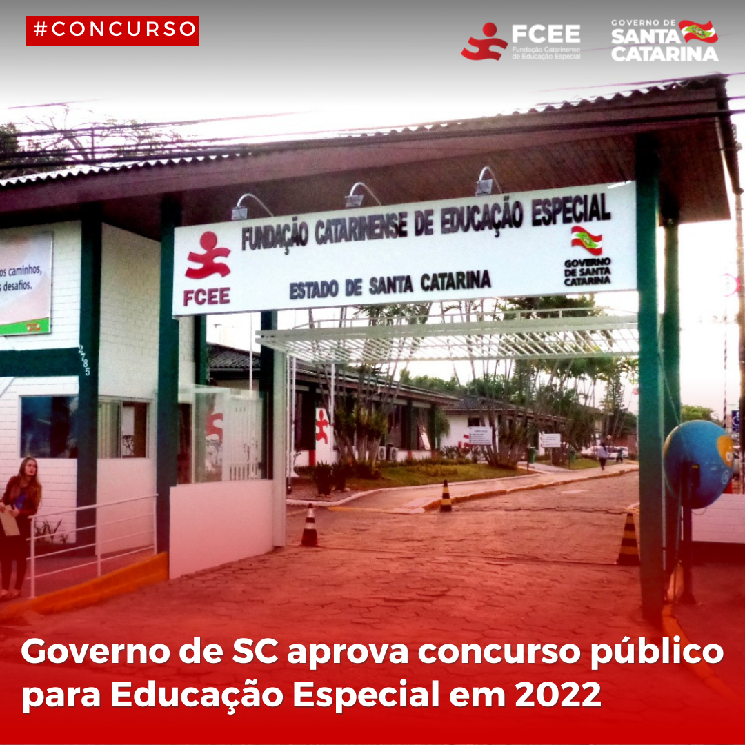 Imagem da entrada do campus da FCEE e texto que diz 